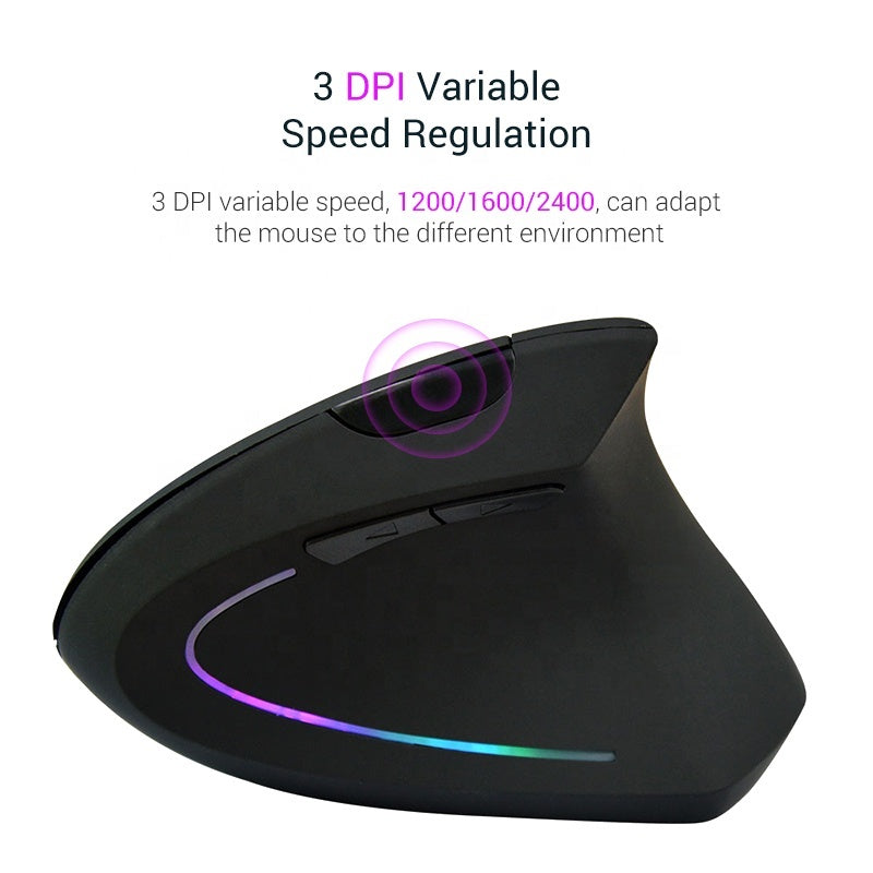 Souris ergonomique à piles – droitier